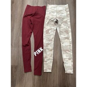 2 Victoria's Secret‎ PINK Compression V High Waist Full Length Legging, Size XS